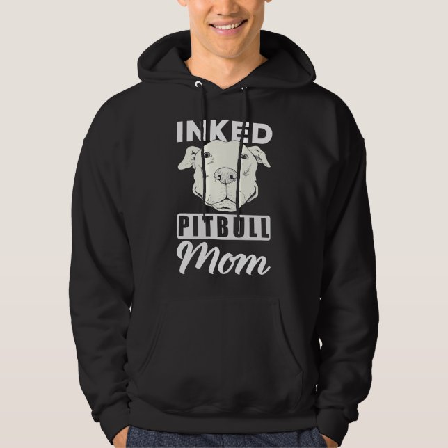 Inked Pitbull Mum Hoodie (Front)
