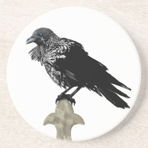 Inked Raven Coaster