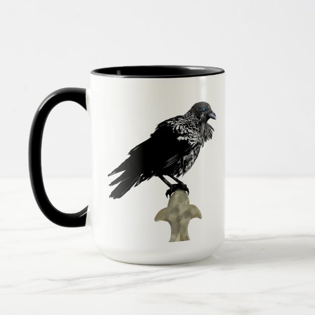 Inked Raven Mug (Left)