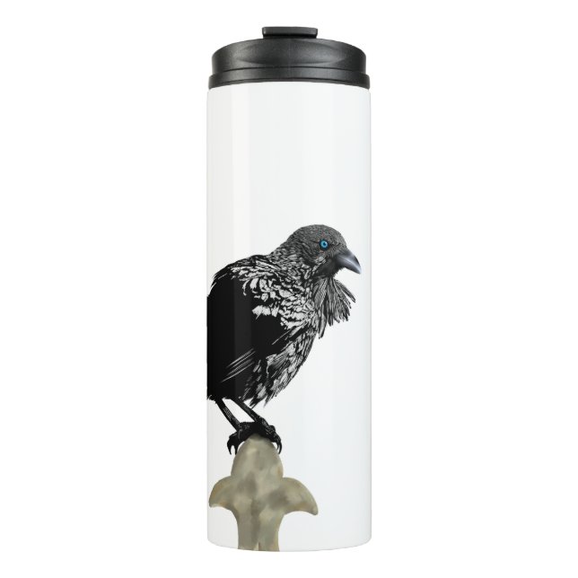 Inked Raven Thermal Tumbler (Front)