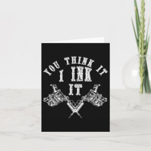 Inked Tattoo Master Tattooer Gift Idea Ink Artist Card