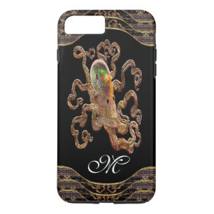 Inkpassion Monogram Cool Octopus iPhone 8 Plus/7 Plus Case