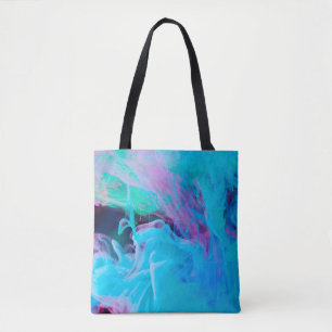 inks in waterabstract, acrylic, art, artistic, bac tote bag