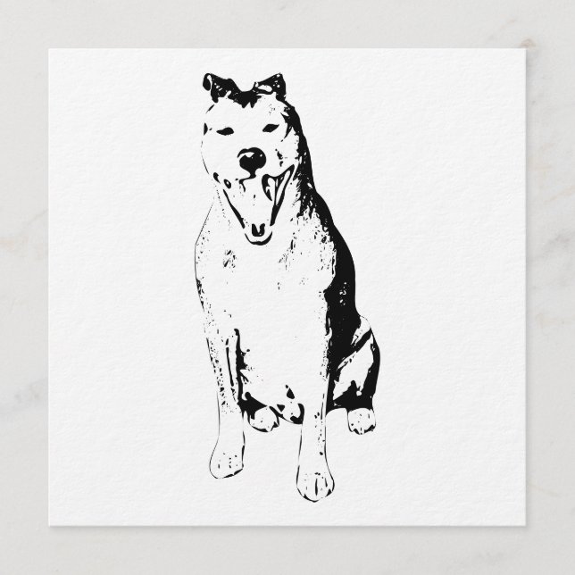 Inkstroke Lively Form Invitation (Front)