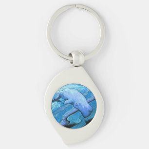 Inktober 2018 Day 12 - Whale Waving Key Ring