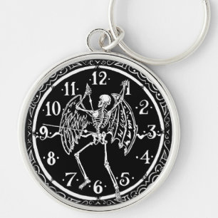 Inktober 2018 Day 14 - Mortal Clock Key Ring