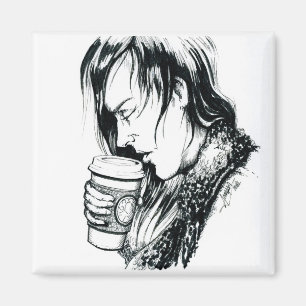 Inktober 2018 Day 1- A Cup of Coffee Magnet