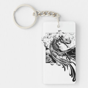 Inktober 2018 Day 26 - Stretch of the Imagination Key Ring
