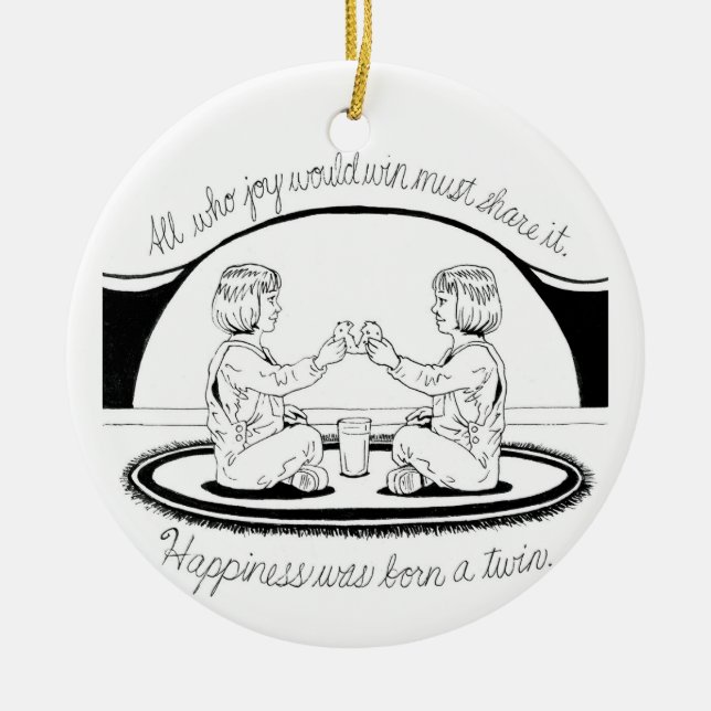 Inktober 2018 Day 29 - Share Joy Ceramic Tree Decoration (Front)