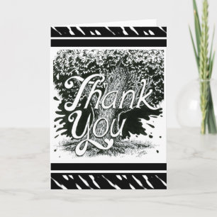Inktober Thank You Card