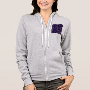 Inkwell Blue Cobbled Patchwork Terrazo Pattern Hoodie