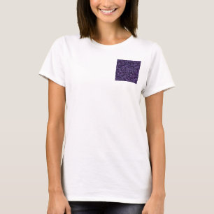 Inkwell Blue Cobbled Patchwork Terrazo Pattern T-Shirt