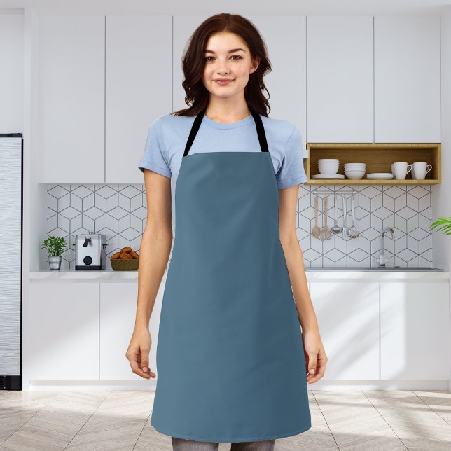 Inky Blue Solid Colour Apron (Creator Uploaded)