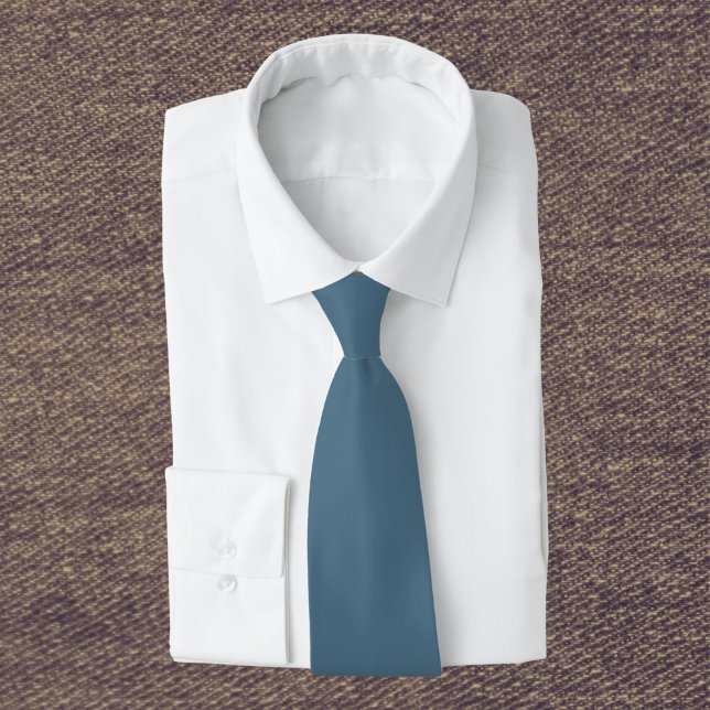 Inky Blue Solid Colour Tie (Creator Uploaded)