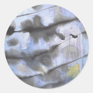 Inky Ocean Classic Round Sticker