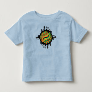 Inky Octopus Tentacle Yin Yang Symbol Toddler T-Shirt