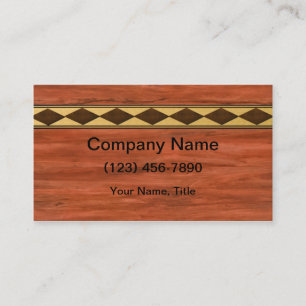 Inlaid Wood Design Business Card