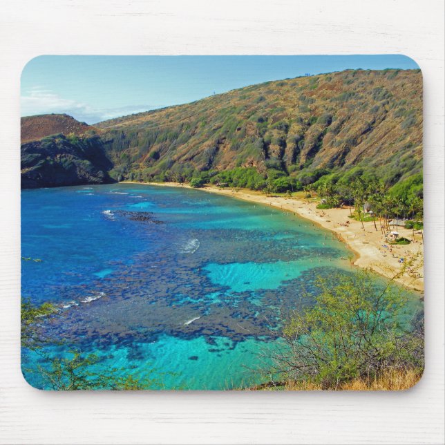 Inland, Hanauma Bay 4, Honolulu, Oahu Mouse Mat (Front)
