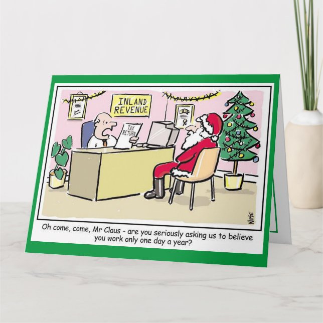 Inland Revenue Tax Collectors Christmas Card (Front)