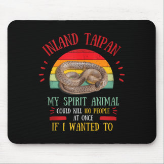 Inland Taipan Snake Saying Gift Quote Men Women Mouse Mat