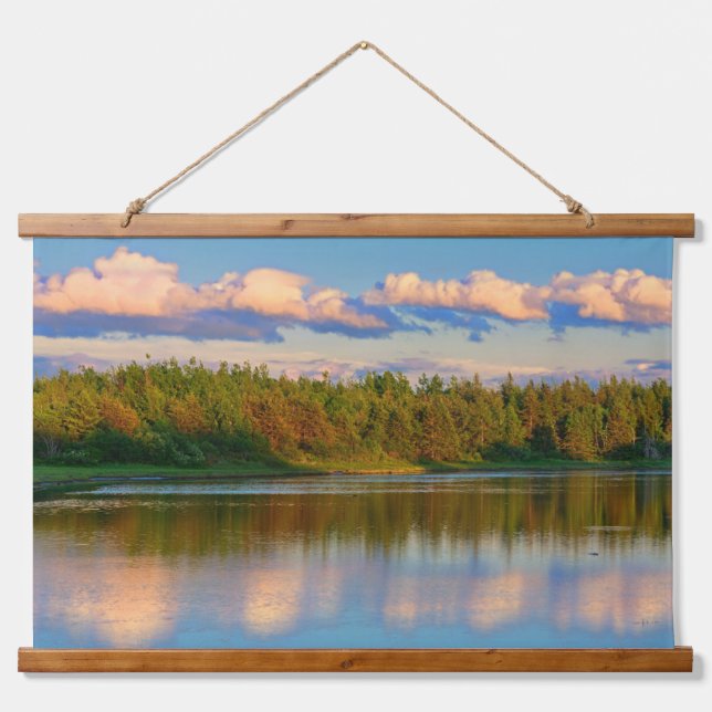 Inlet at Sunset | New Brunswick, Canada Hanging Tapestry (Front)
