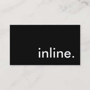 inline. business card