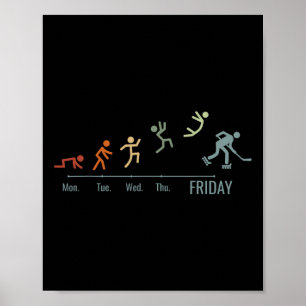 Inline-hockey Skating Skater Hockey Weekend Roller Poster