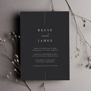 Inline   Modern Minimal Wedding Invitation