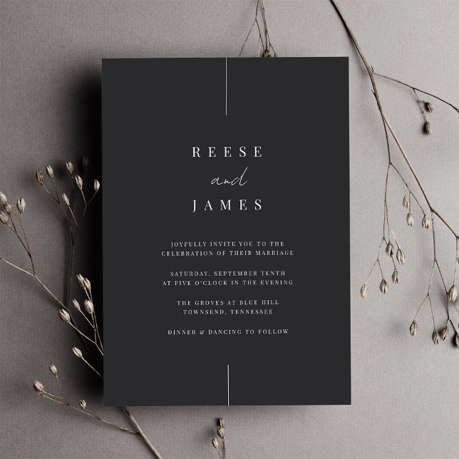 Inline | Modern Minimal Wedding Invitation (Creator Uploaded)