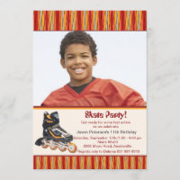 Inline Skate Photo Invitation