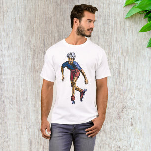 Inline Skater Cool Retro Rollerblading T-Shirt