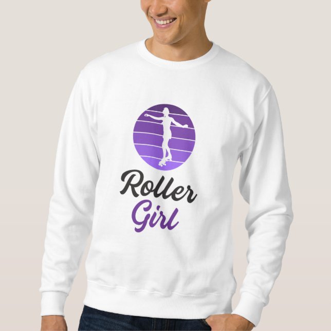 Inline Skater Girl Skating Queen Funny Gift Idea Sweatshirt (Front)
