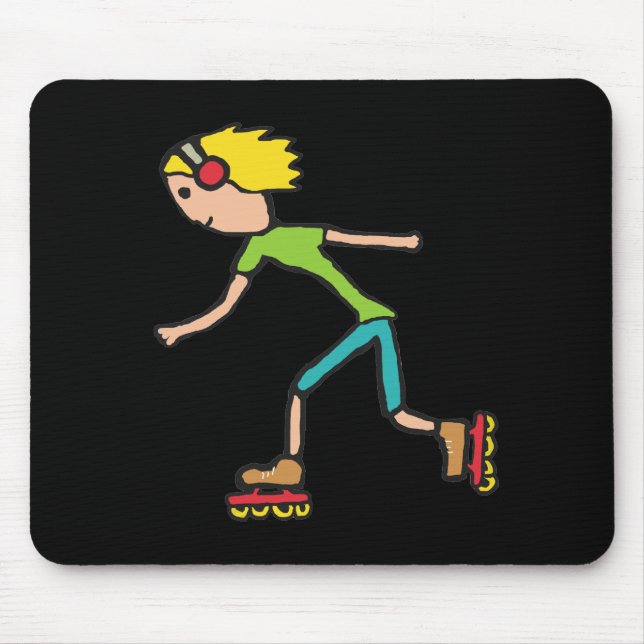Inline Skating Mouse Mat (Front)