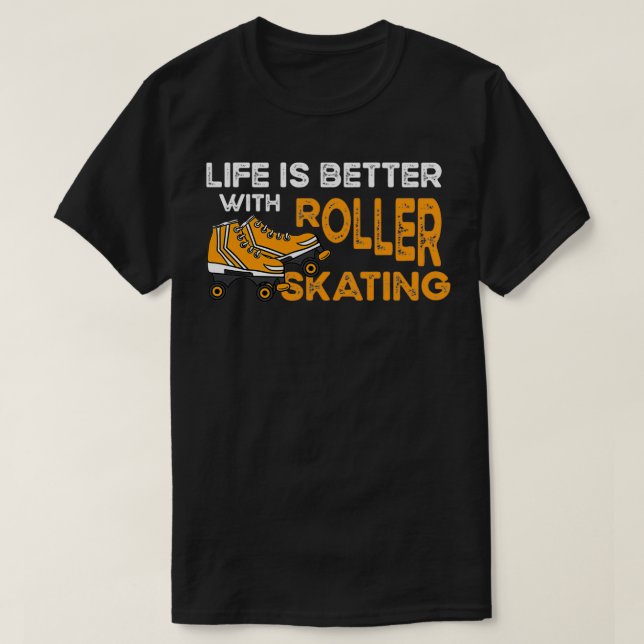 Inline Skating Skate Roller Shoes Rollerblades 2 T-Shirt (Design Front)