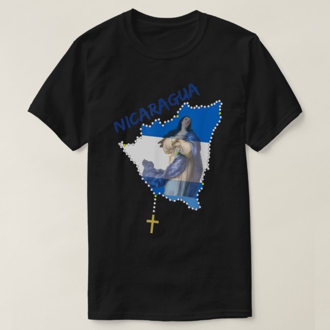 Inmaculada Concepcion De Maria Nicaragua  Camiseta T-Shirt (Design Front)