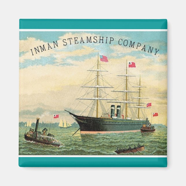 Inman Steamship Company Magnet (Front)