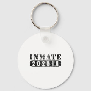 Inmate 202510 Funny Lazy Halloween Prisoner Costum Key Ring