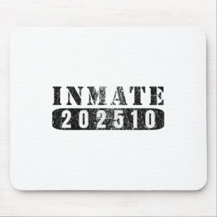 Inmate 202510 Funny Lazy Halloween Prisoner Costum Mouse Mat
