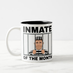 Inmate Of The Month Two-Tone Coffee Mug