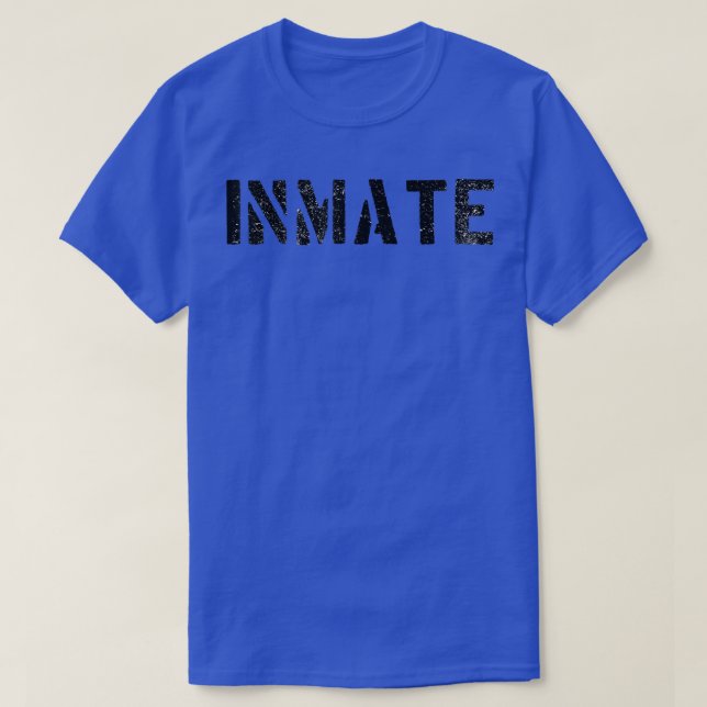 Inmate Prisoner Costume Cosplay Jail Prison 5359 T-Shirt (Design Front)