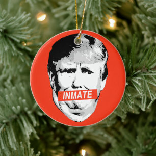 Inmate Trump Ceramic Tree Decoration
