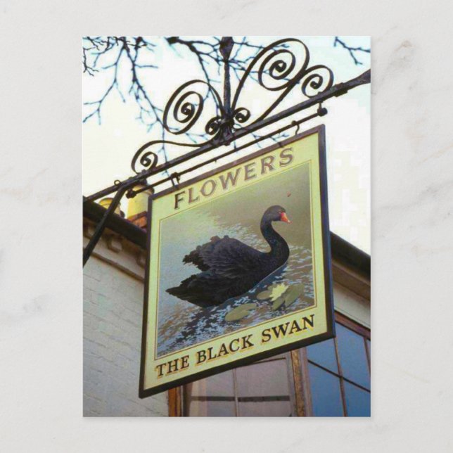 Inn signs of England, The Black Swan Postcard (Front)