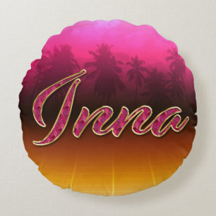 Inna First Name Golden pink cushions