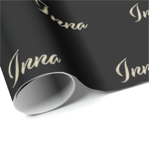 Inna white gold Handwriting Gift Paper