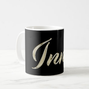 Inna white gold Handwriting Tasse Kaffeetasse Coffee Mug