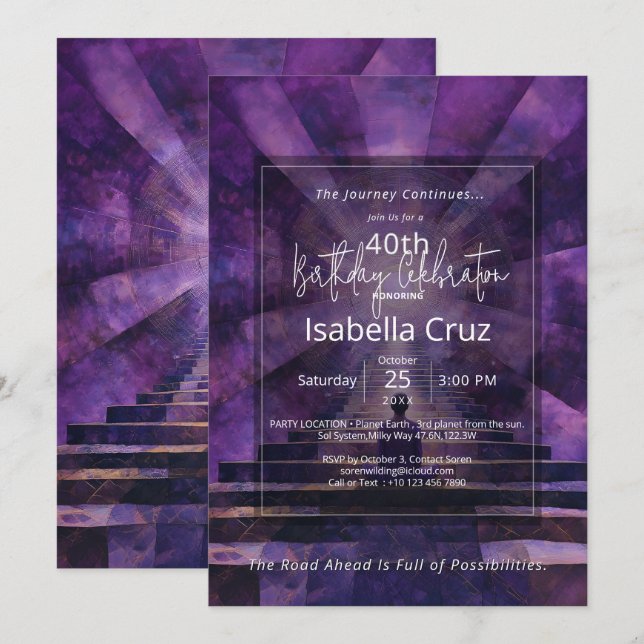 Inner Ascent | Visionary Design Invitation (Front/Back)
