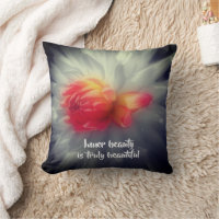 Inner Beauty Dahlia Flower Inspirational Words