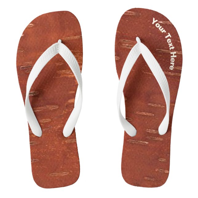 Inner Birch Bark Flip Flops (Footbed)