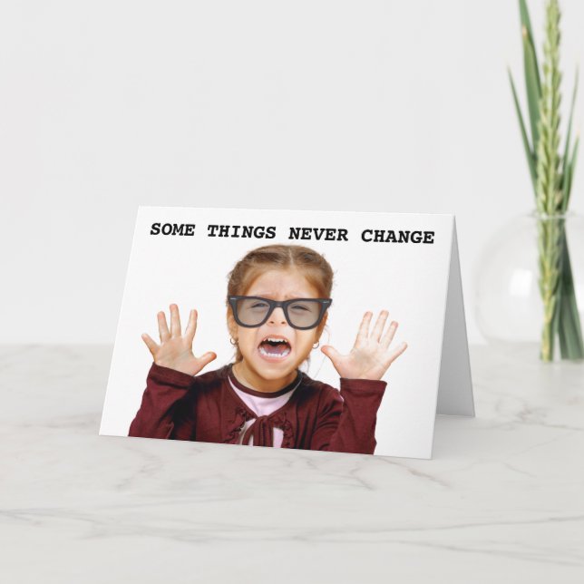 INNER BRAT CHILD BIRTHDAY CARDS FOR HER (Front)