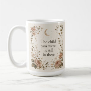 Inner Child Healing Vintage Floral Quote Coffee Mug
